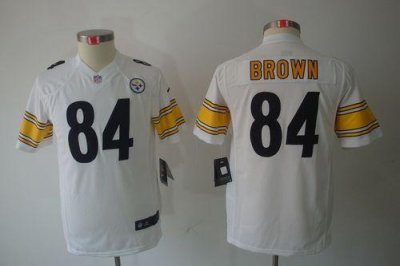 Jerseys Factory Cheap Nike Steelers #84 Antonio Brown White Yout