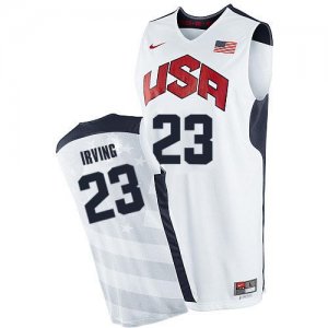 Jerseys Factory Cheap Team USA #23 Kyrie Irving White 2012 Olymp