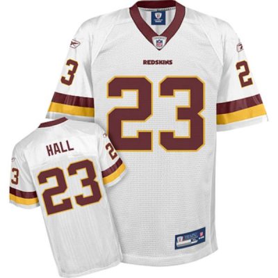 Jerseys Factory Cheap Redskins #23 DeAngelo Hall White Stitched