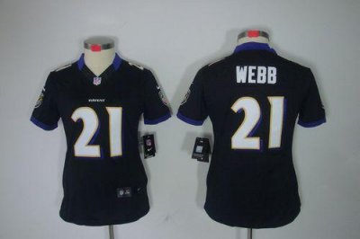 Jerseys Factory Cheap Nike Ravens #21 Lardarius Webb Black Alter