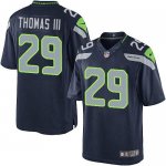 Jerseys Factory Cheap Nike Seahawks #29 Earl Thomas III Steel Bl