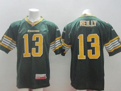 Jerseys Factory Cheap Eskimos #13 Mike Reilly Green Stitched CFL
