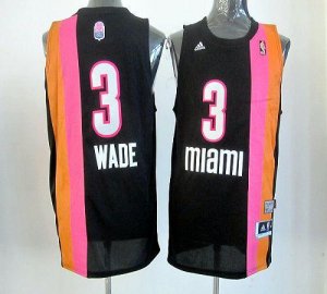 Jerseys Factory Cheap Heat #3 Dwyane Wade Black ABA Hardwood Cla