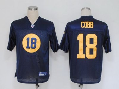 Jerseys Factory Cheap Packers #18 Randall Cobb Blue Stitched NFL