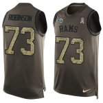 Jerseys Factory Cheap Nike Rams #73 Greg Robinson Green Men's St