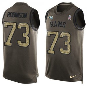 Jerseys Factory Cheap Nike Rams #73 Greg Robinson Green Men's St