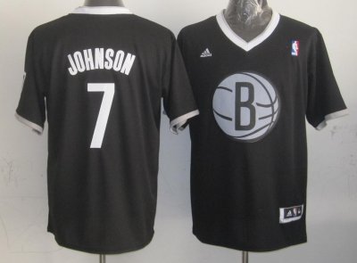 Jerseys Factory Cheap Nets #7 Joe Johnson Black 2013 Christmas D