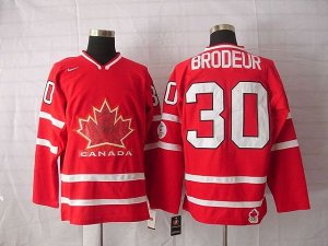Jerseys Factory Cheap Team Canada 2010 Olympic #30 Brodeur Embro