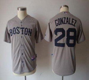 Jerseys Factory Cheap Red Sox #28 Adrian Gonzalez Grey Cool Base