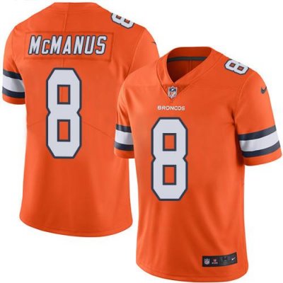 Jerseys Factory Cheap Nike Broncos #8 Brandon McManus Orange Men