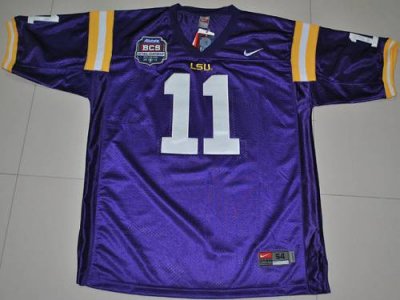 Jerseys Factory Cheap LSU Tigers #11 Spencer Ware Purple 2012 BC