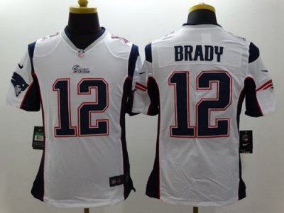 Jerseys Factory Cheap Nike Patriots #12 Tom Brady White Men's St