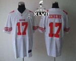 Jerseys Factory Cheap Nike 49ers #17 A.J. Jenkins White Super Bo