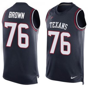 Jerseys Factory Cheap Nike Texans #76 Duane Brown Navy Blue Team