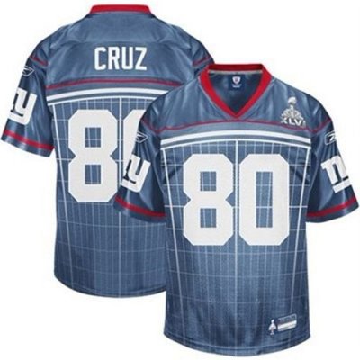 Jerseys Factory Cheap Giants #80 Victor Cruz Grey Super Bowl XLV