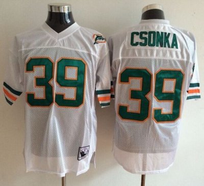 Jerseys Factory Cheap Mitchell And Ness Dolphins #39 Larry Csonk