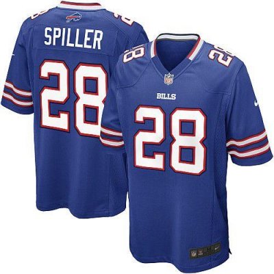 Jerseys Factory Cheap Nike Bills #28 C.J. Spiller Royal Blue Tea