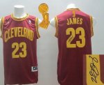 Jerseys Factory Cheap Revolution 30 Autographed Cavaliers #23 Le