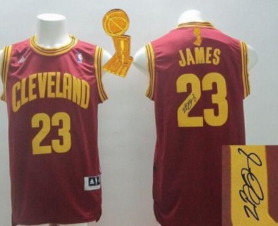 Jerseys Factory Cheap Revolution 30 Autographed Cavaliers #23 Le