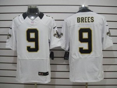 Jerseys Factory Cheap Nike Saints #9 Drew Brees White Men's Stit