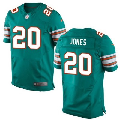 Jerseys Factory Cheap Nike Dolphins #20 Reshad Jones Aqua Green