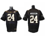 Jerseys Factory Cheap Nike Raiders #24 Charles Woodson Black 201