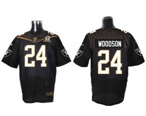 Jerseys Factory Cheap Nike Raiders #24 Charles Woodson Black 201