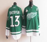 Jerseys Factory Cheap Red Wings St Patty's Day #13 Pavel Datsyuk
