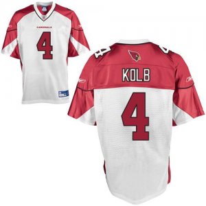 Jerseys Factory Cheap Cardinals #4 Kevin Kolb White Stitched NFL