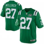 Jerseys Factory Cheap Nike Jets #27 Dee Milliner Green Men's Sti