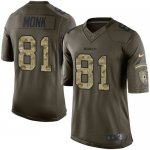 Jerseys Factory Cheap Nike Redskins #81 Art Monk Green Men's Sti