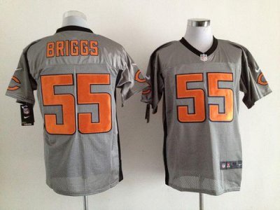 Jerseys Factory Cheap Nike Bears #55 Lance Briggs Grey Shadow Me