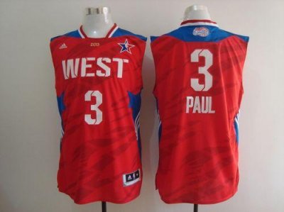 Jerseys Factory Cheap Clippers #3 Chris Paul Red 2013 All Star E