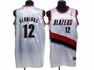 Jerseys Factory Cheap Blazers #12 LaMarcus Aldridge Stitched Whi
