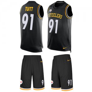 Jerseys Factory Cheap Nike Steelers #91 Stephon Tuitt Black Team