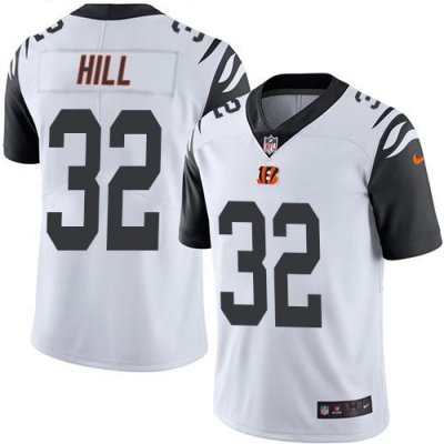 Jerseys Factory Cheap Nike Bengals #32 Jeremy Hill White Men's S