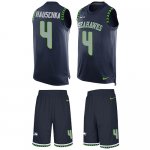 Jerseys Factory Cheap Nike Seahawks #4 Steven Hauschka Steel Blu