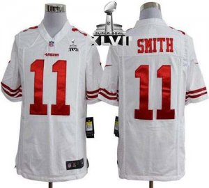 Jerseys Factory Cheap Nike 49ers #11 Alex Smith White Super Bowl