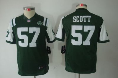 Jerseys Factory Cheap Nike Jets #57 Bart Scott Green Team Color