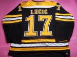 Jerseys Factory Cheap Bruins #17 Milan Lucic Embroidered Black N
