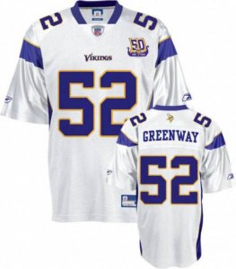 Jerseys Factory Cheap Vikings #52 Chad Greenway White Team 50TH