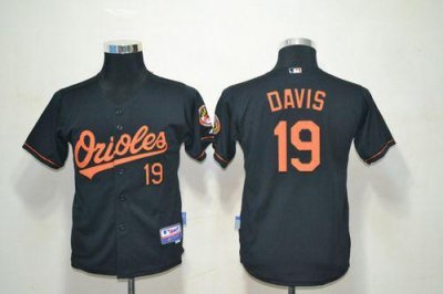 Jerseys Factory Cheap Orioles #19 Chris Davis Black Cool Base Em