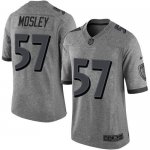 Jerseys Factory Cheap Nike Ravens #57 C.J. Mosley Gray Men's Sti