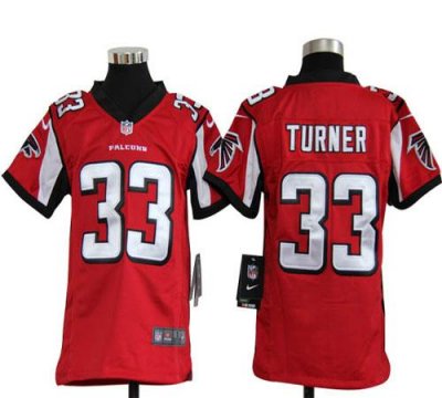 Jerseys Factory Cheap Nike Falcons #33 Michael Turner Red Team C