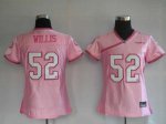 Jerseys Factory Cheap 49ers #52 Patrick Willis Pink Women's Be L