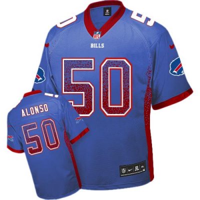 Jerseys Factory Cheap Nike Bills #50 Kiko Alonso Royal Blue Team
