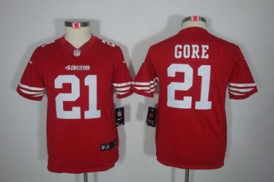 Jerseys Factory Cheap Nike 49ers #21 Frank Gore Red Team Color Y