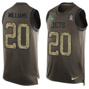 Jerseys Factory Cheap Nike Jets #20 Marcus Williams Green Men's