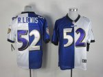 Jerseys Factory Cheap Nike Ravens #52 Ray Lewis Purple/White Men