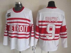 Jerseys Factory Cheap Red Wings #9 Gordie Howe White CCM Throwba